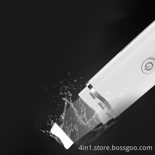 waterproof ultrasonic ionic skin care scrubber